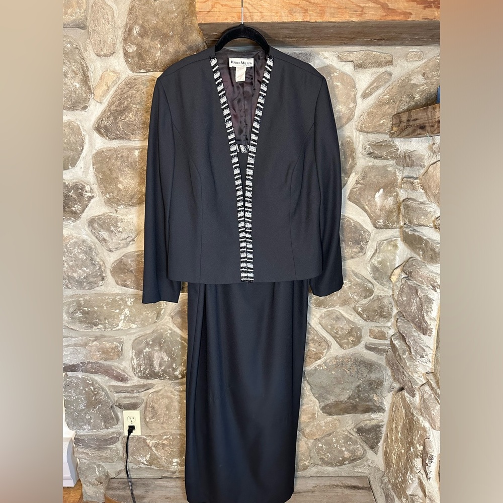 Karen Miller Vintage Maxi Dress and Jacket Set Authentic